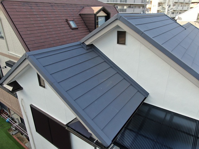 明石市　U様　屋根カバー　外壁塗装工事